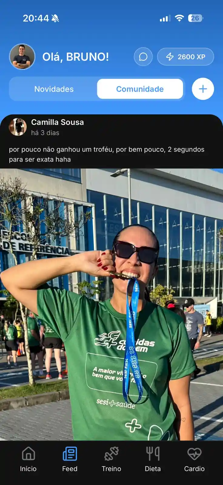 Apoio da comunidade